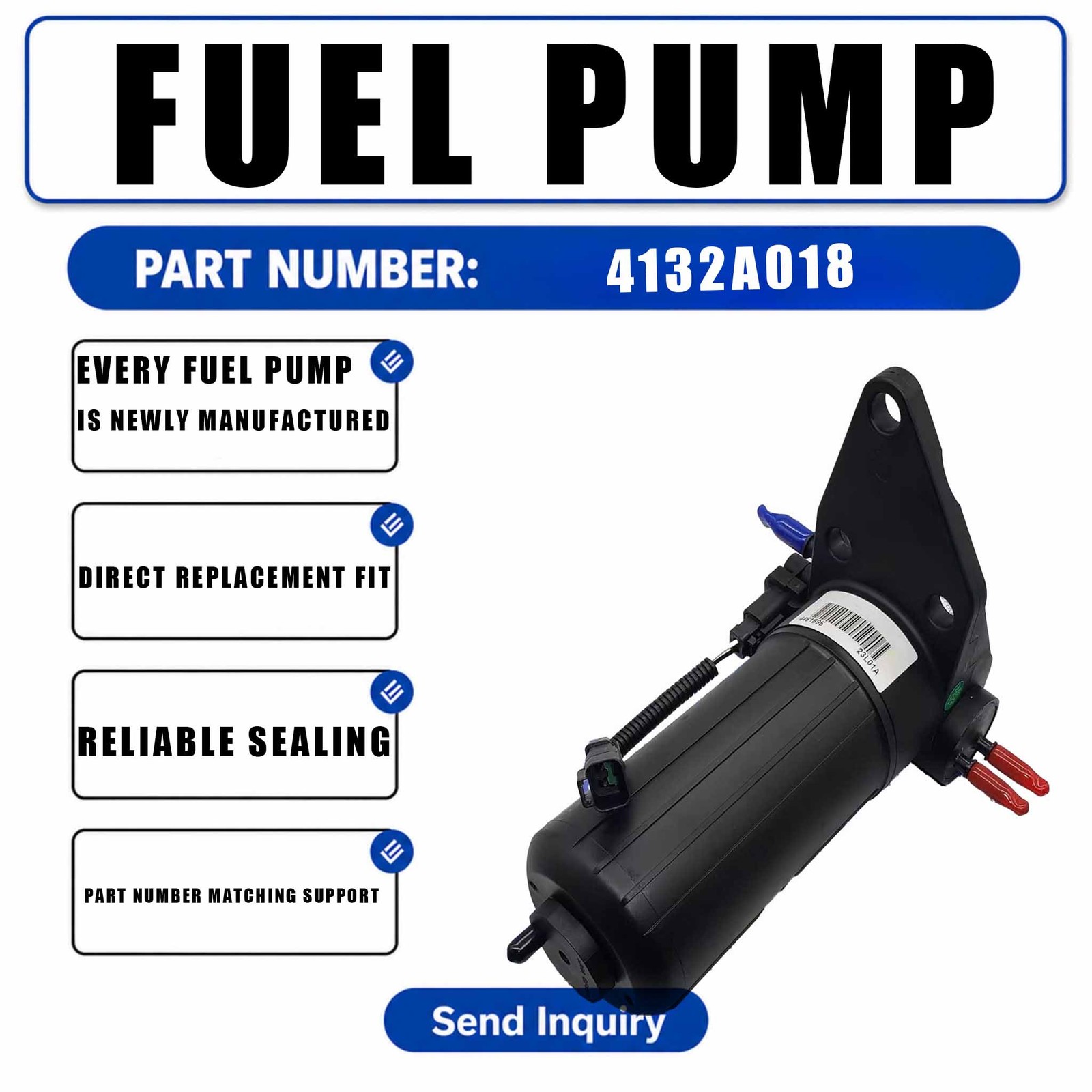 Fuel Pump 4132A014 For Perkins Engine 1104D-44T 1104D-44TA 1104C-44 1104C-44T