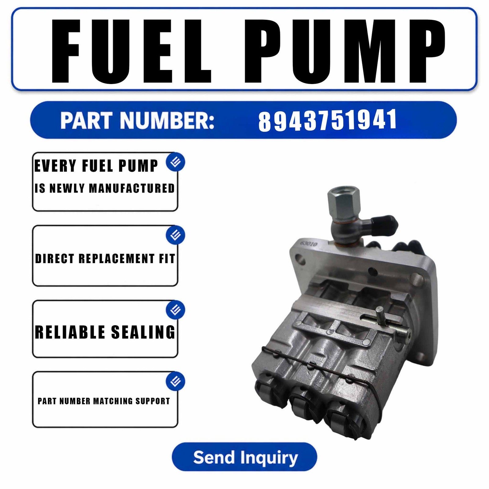 Fuel Injection Pump 9410617088 104136-3011 104136-3010 For Isuzu Engine 3KR2