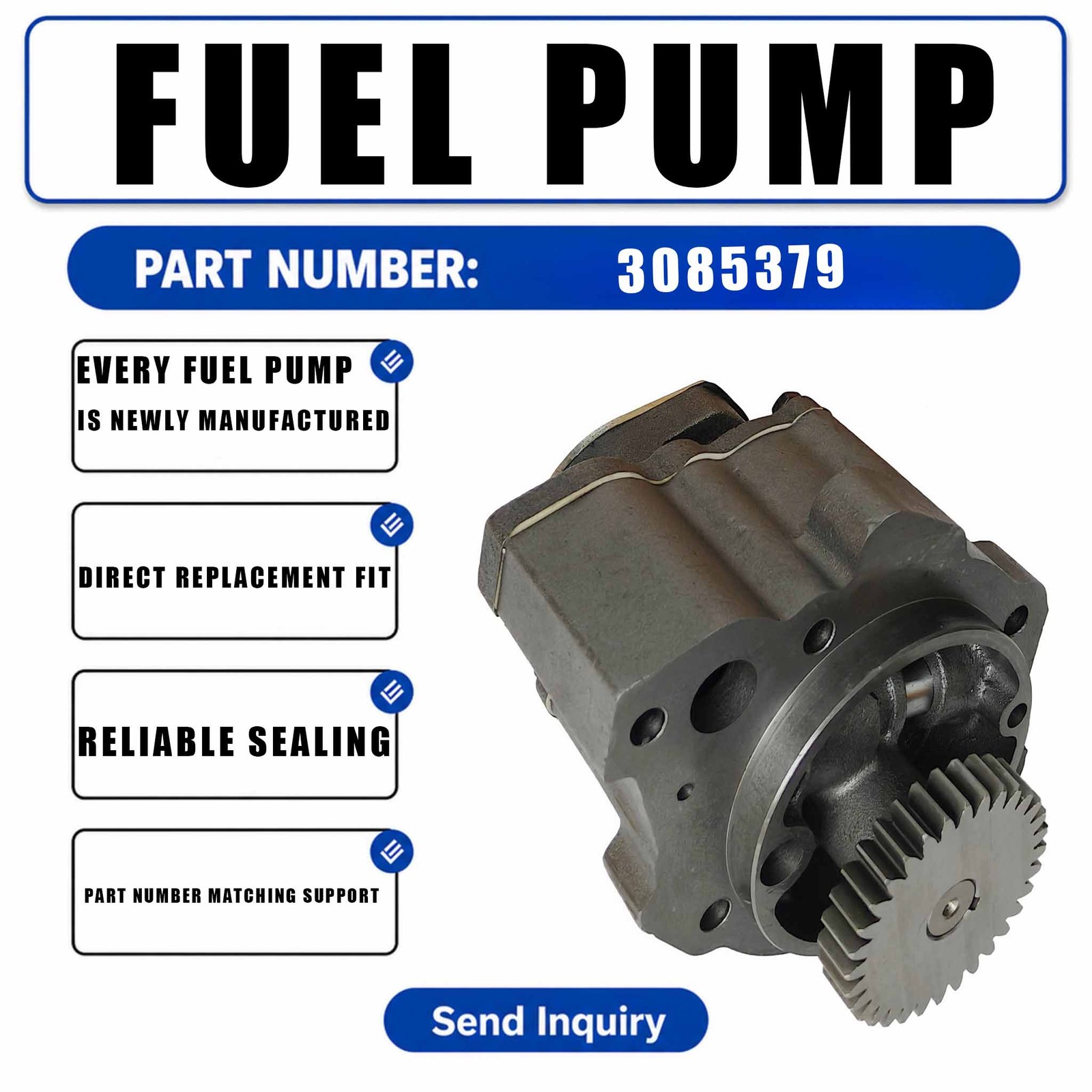 Oil Pump 3085379 AR10172 For Cummins Engine 855 NT855 NTA855 N14 NH220