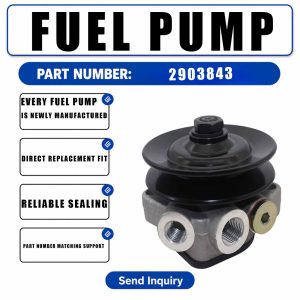 Fuel Pump 2903843 For Volvo Loaders L40 L45 L40B L45B ZM Wheel Diameter 85mm