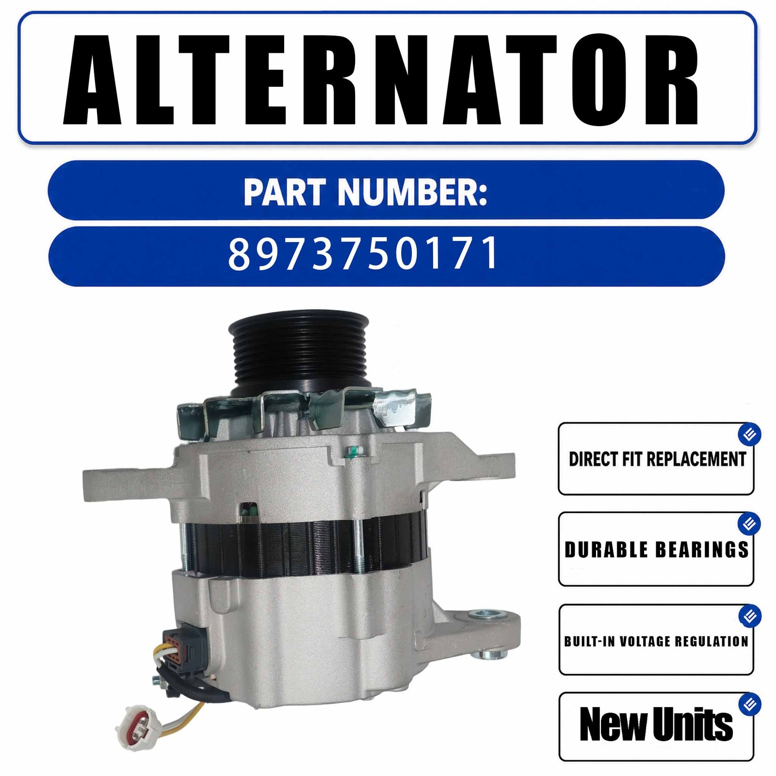 24V 50A Alternator ALK4598RB For Kobelco SK130-8 SK140-8