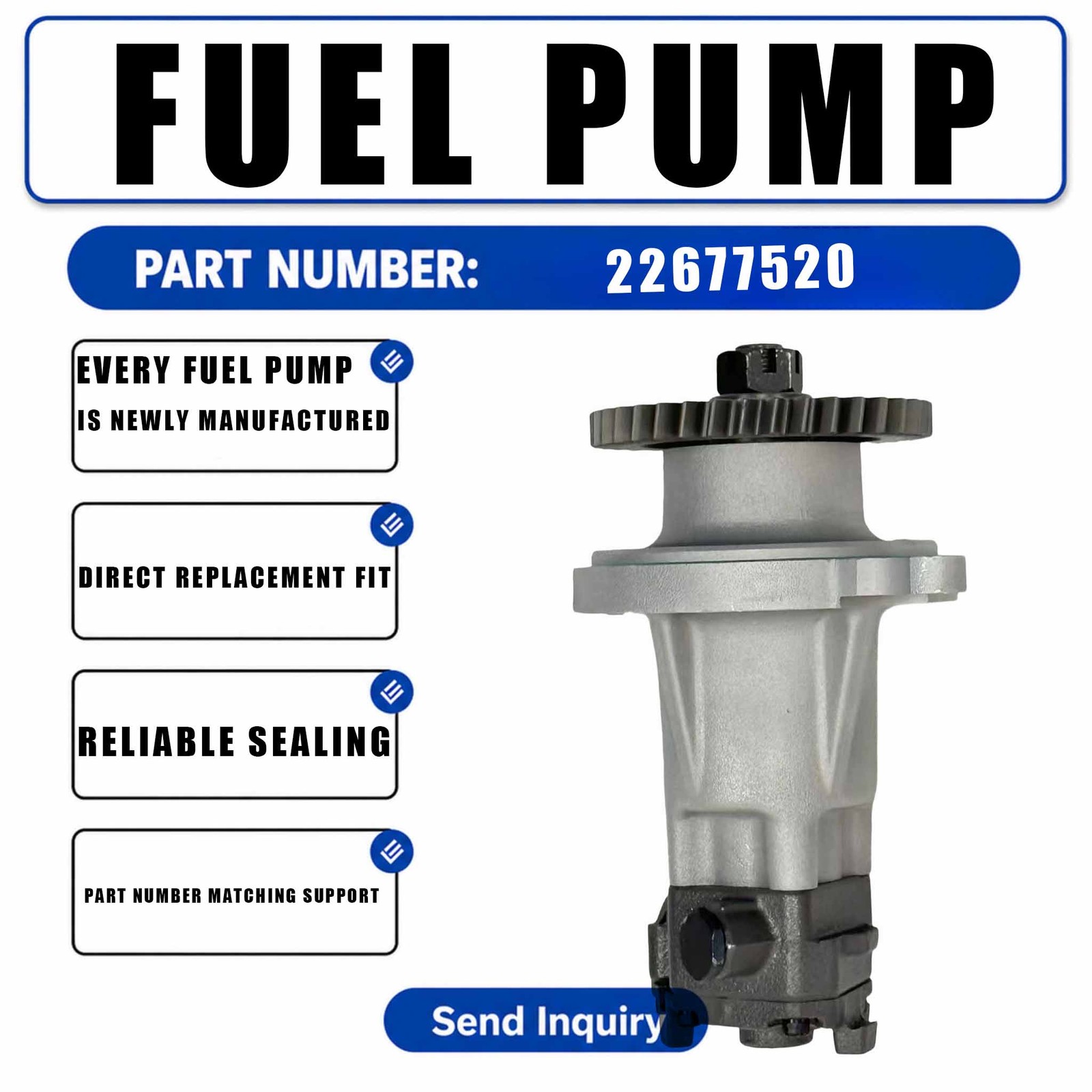 Fuel Pump FPZ1334EB FPZ1334FE 21635801 For Volvo EC340D EC350E EC380 EC380D