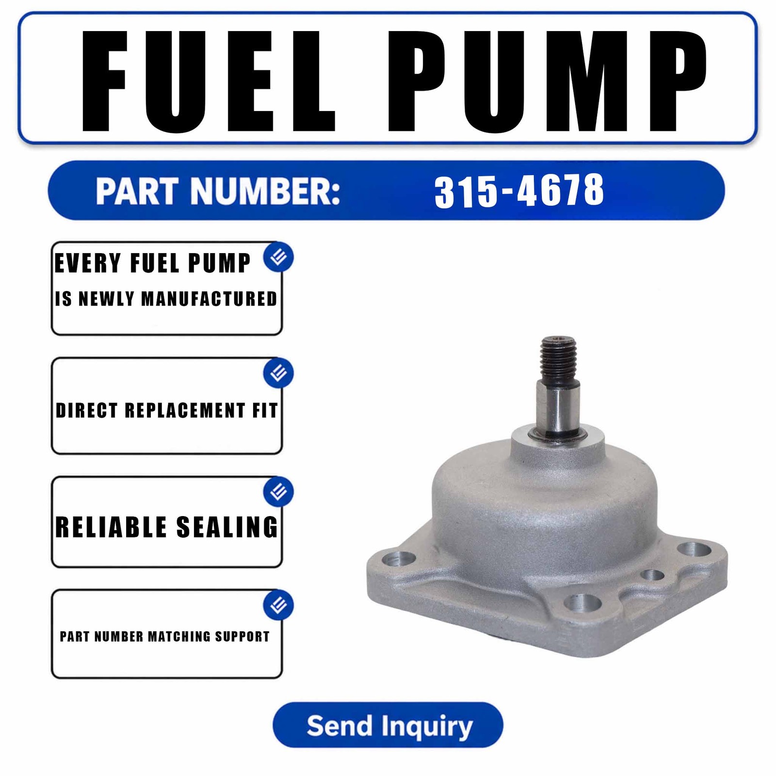 315-4678 3154678 Oil Pump Assembly For Caterpillar 3046 3044C-T 3044 3044C C3.4