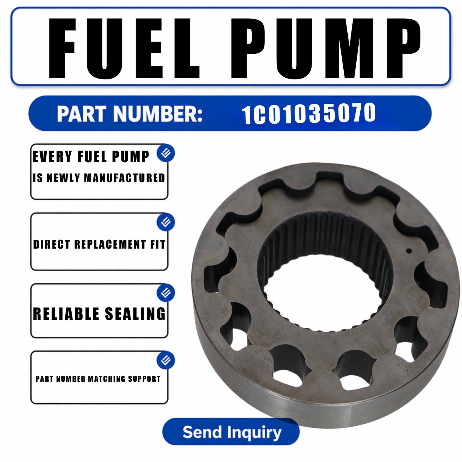 1C010 35070 Oil Pump For Hyundai Skid Steer Loader HSL850-7