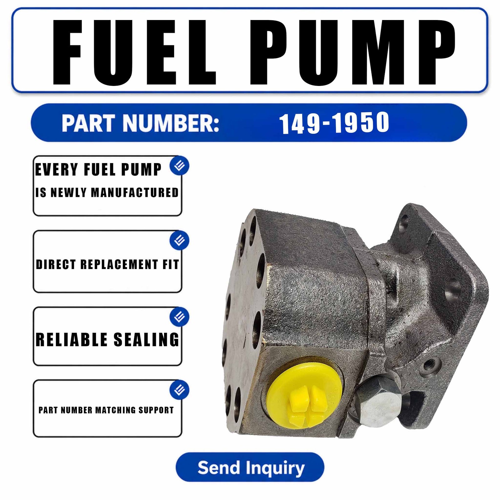 Oil pumps 149-1950 1491950 For Caterpillar CAT 836 Landfill Compactor