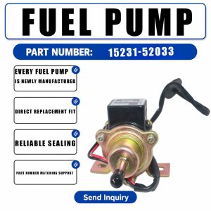 Electrical Fuel Pump 12585-52030 For Kubota Excavator KH-1 KH-35H KH-51H KH-60H