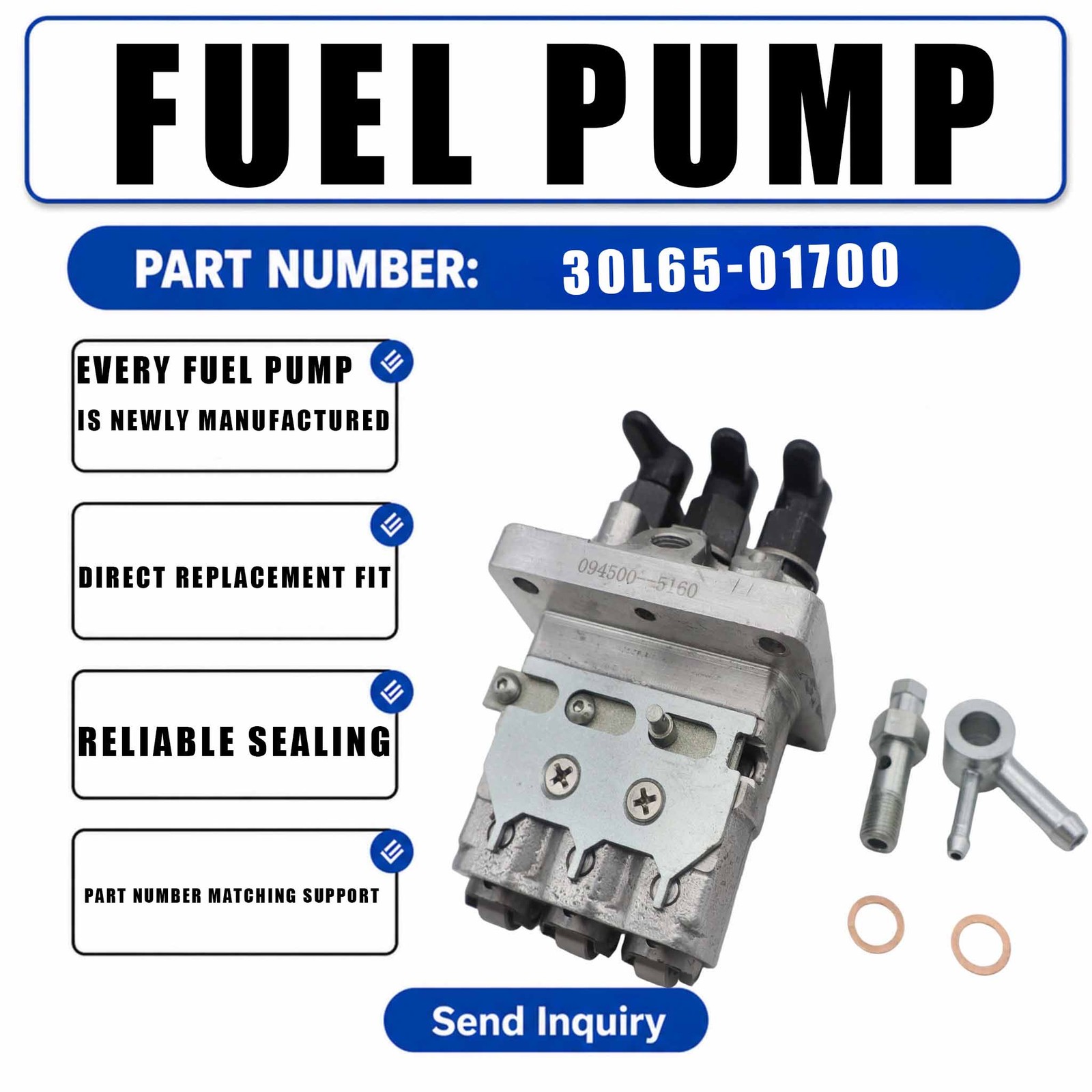 MM436649 094500-8150 Fuel Injection Pump For Mitsubishi L3E Engine MHI Doosan