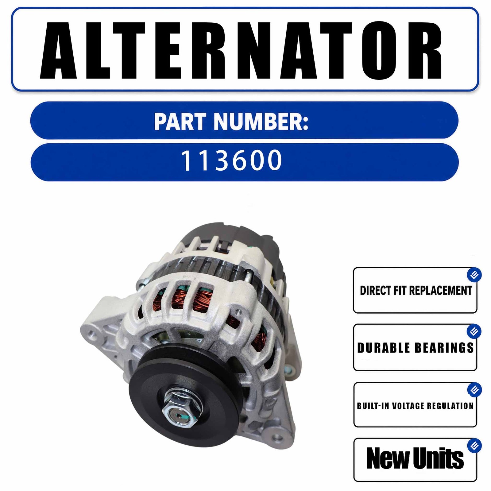 ALV3600SK 12V Alternator For BOBCAT X331 V2203EB