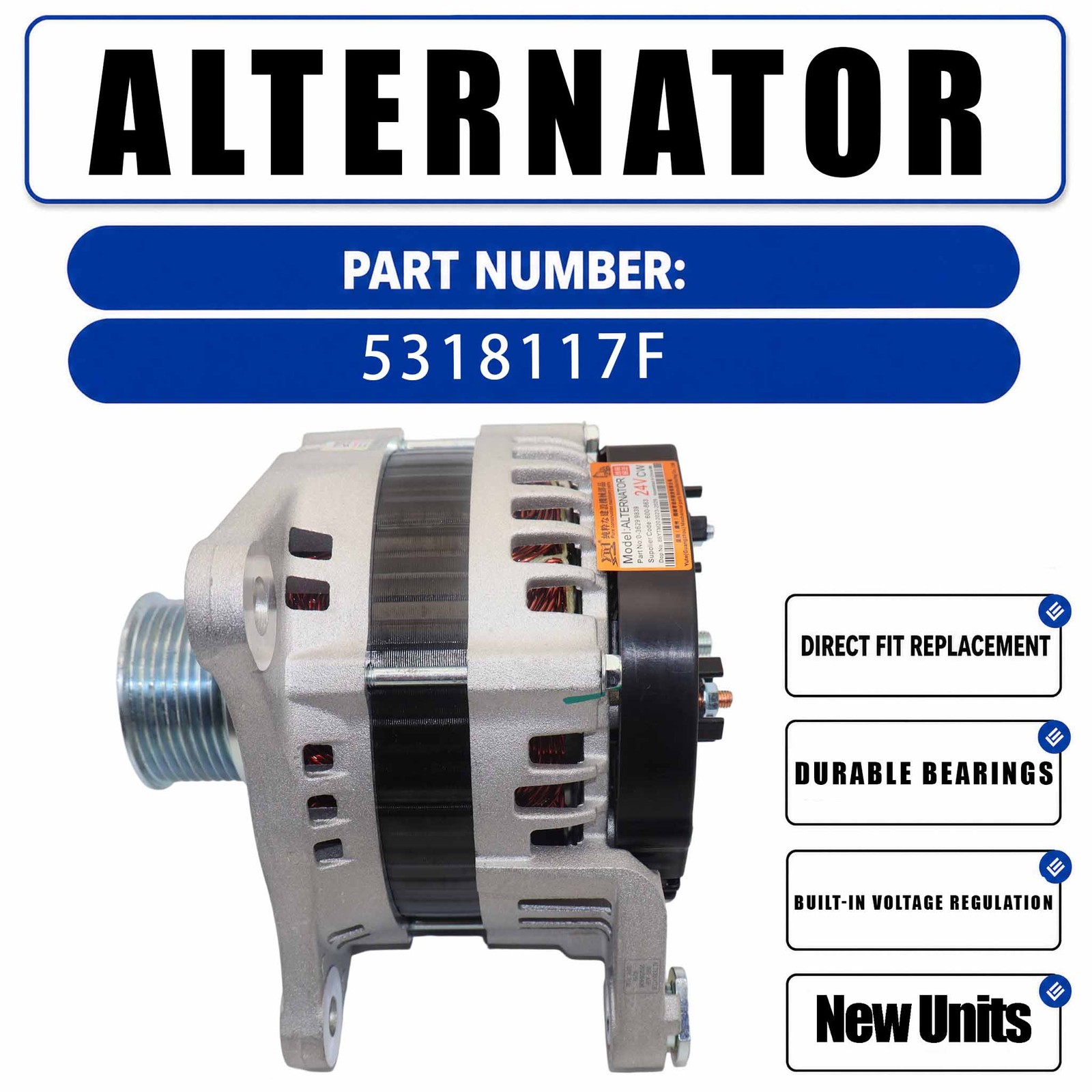 24V 70A Alternator AViH2070DVPP For Foton for Cummins ISF 3.8 Engine