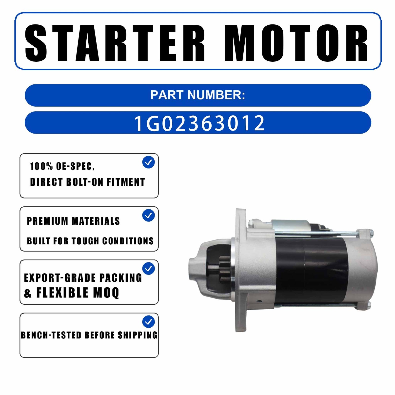 12V 1KW 9T Starter 7770002596 For Kubota F1900 D722 D1105 U10-3 D782 Z402 F2880
