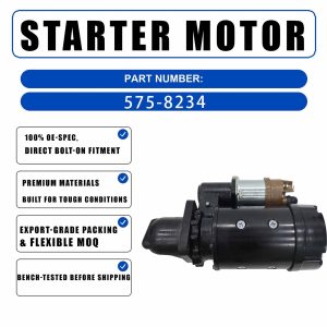 12V Starter 575-8234 For Caterpillar CAT TH337C TH414C TH336C TH514C TH406C