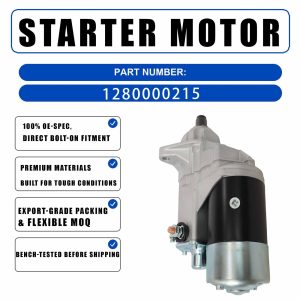 12V Starter 3926960 For CASE 1840 1845 Mini Loader