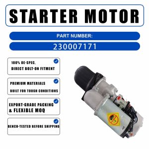 24V 15T Starter 230007170 For Mitsubishi S12R S16R Engine