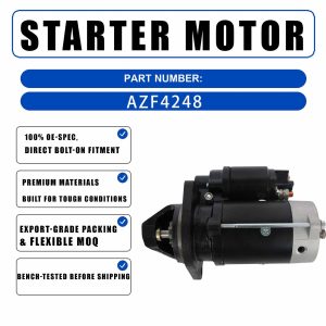 12V Starter Motor 114852 For Caterpillar CAT TELEANDLERS TH337C With CAT C4.4
