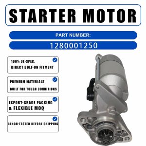 12V 1.4KW 9T Starter Motor 1280000401 For TOYOTA 7FGCU-25 7FGCU-30 7FGCU-32