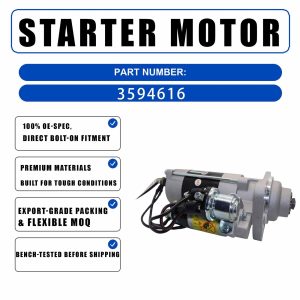 STM3879MN STM3879WA 874501 12V 3.6kw 11T Starter Motor For Volvo Penta D4 D6