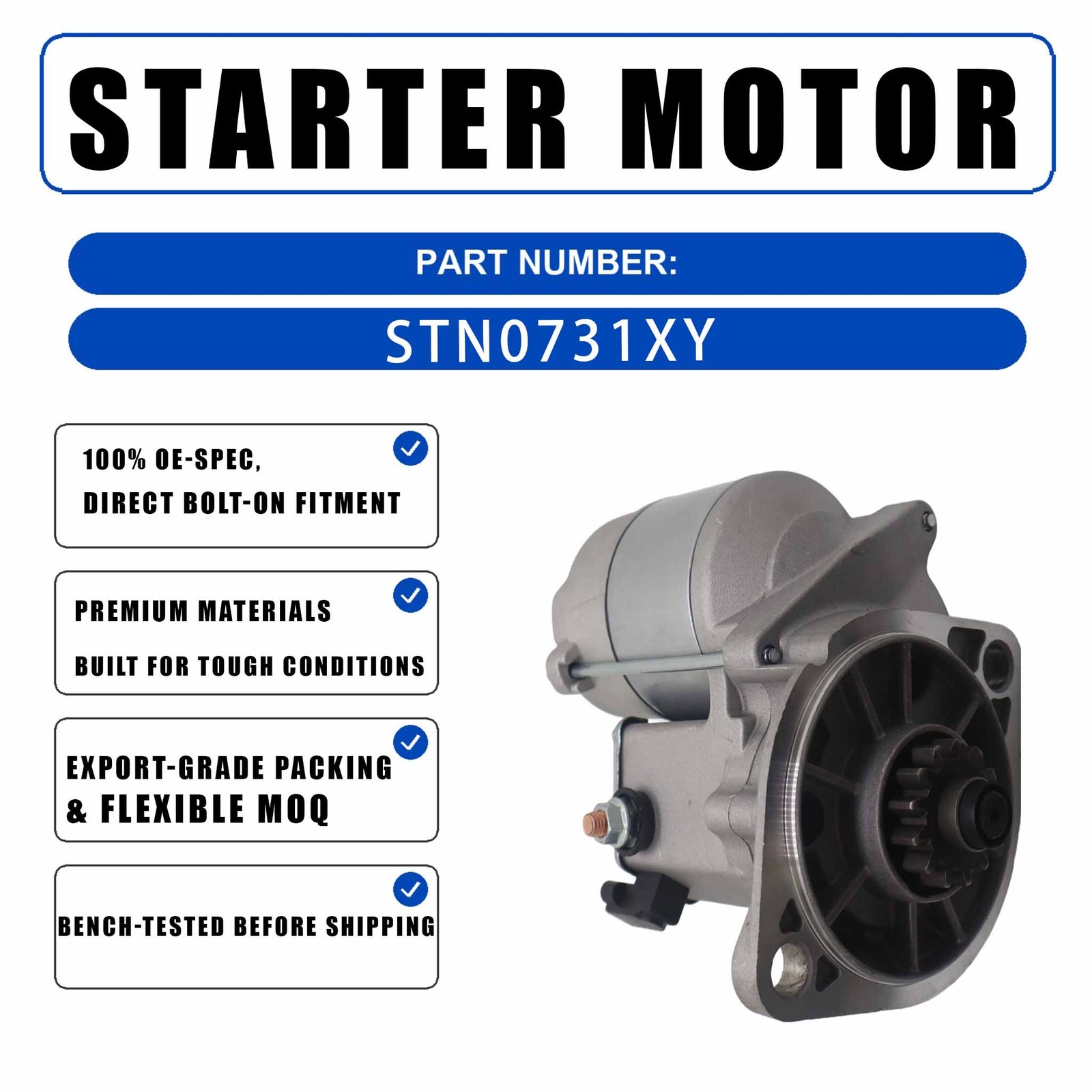 12V 1.4KW 13T Starter Motor 3675205RX For Thermo King KD-II SR MD-200 MD-200-MT
