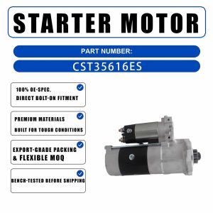 24V 5KW 10T Starter Motor STM3887SU 32B6612500 For Caterpillar CAT 323D L 323D