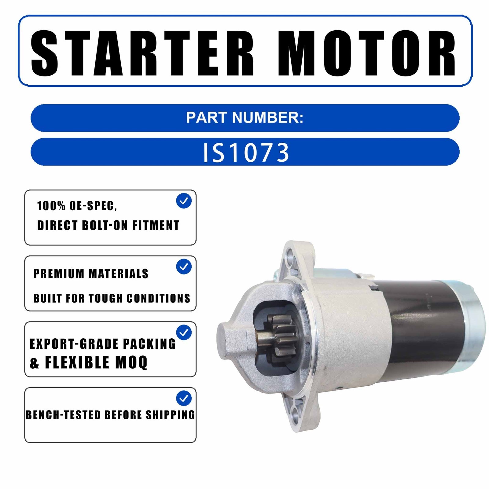 12V 2.3KW 9T Starter Motor STB5181BA For Holder C9.78H Tool Carrier For