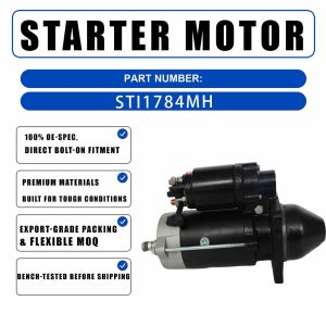 12V 4.2KW 10T Starter Motor STI1784RB For Bobcat Skid Steer Loaders TL360 With