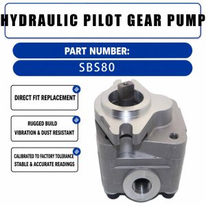 Hydraulic Pilot Gear Pump SBS80 For Caterpillar CAT E312C E312D Excavator