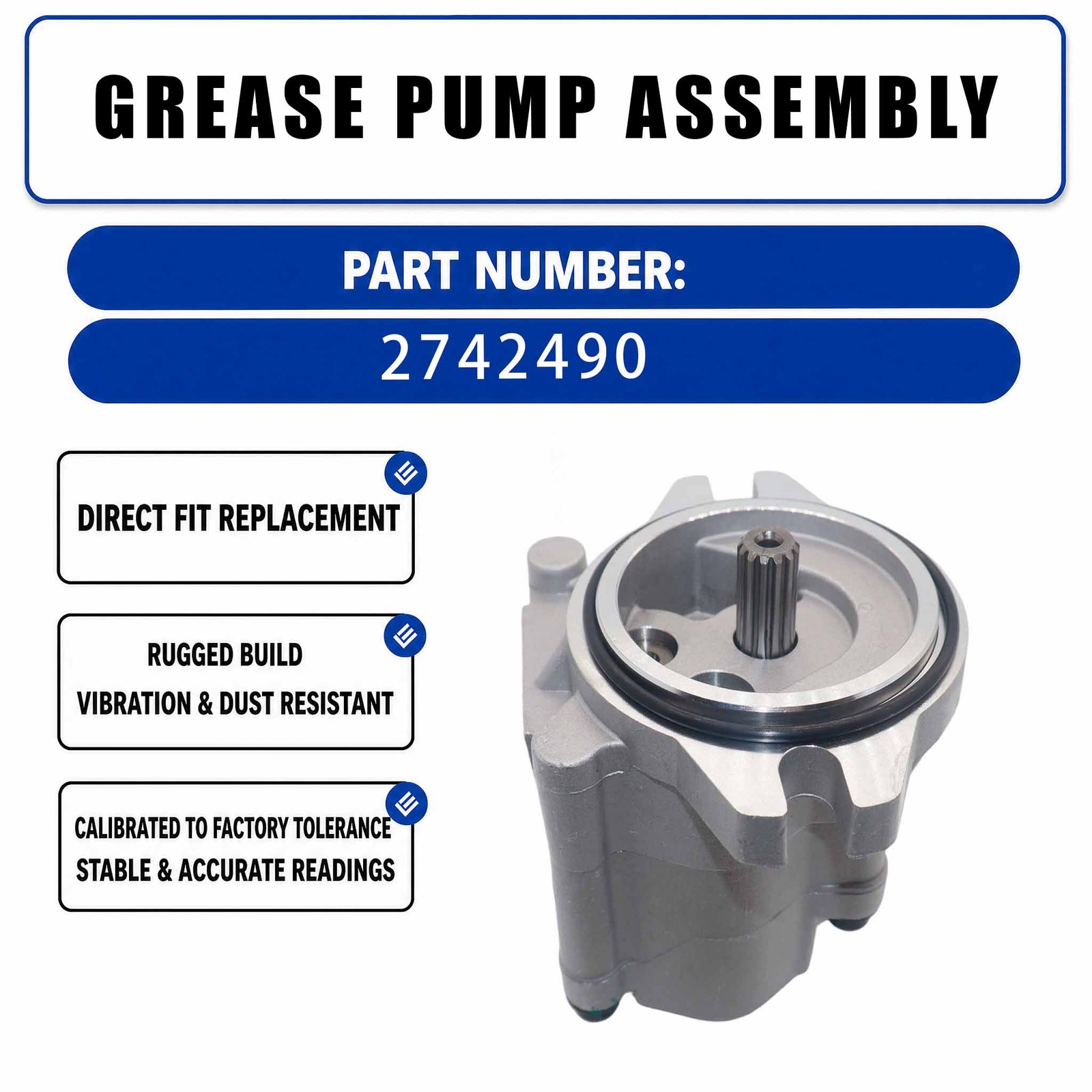 274-2490 2742490 Grease Pump Assembly For Caterpillar CAT M330D Wheeled