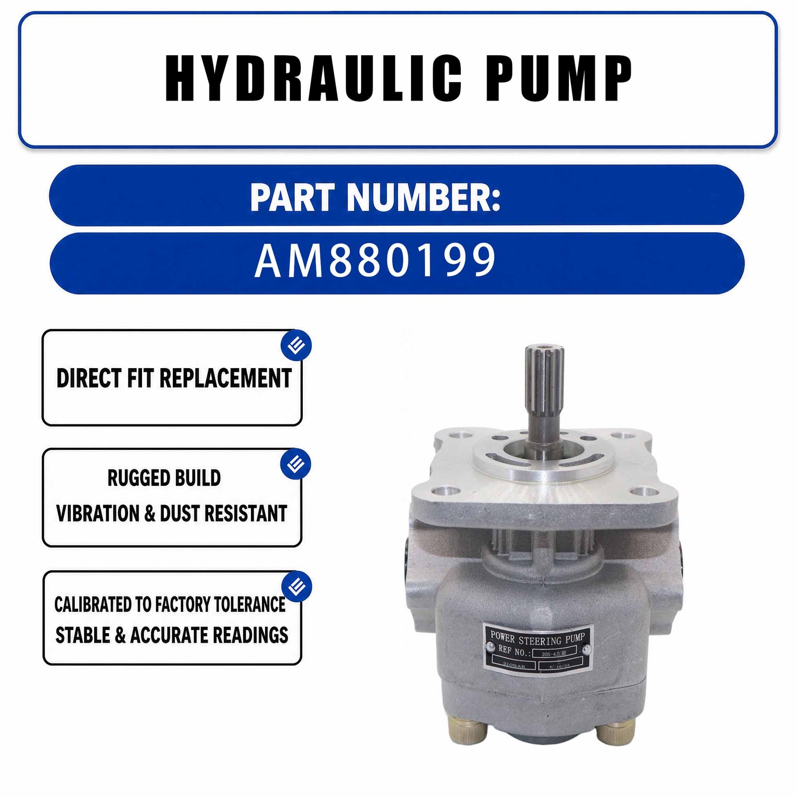 Hydraulic Pump KP0560CSSS For John Deere Tractor 655 755 756 855 856 F1145