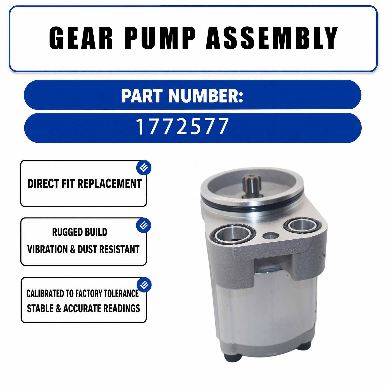177-2577 1772577 Gear Pump Assembly For Caterpillar CAT 345B II MH 330C L 330C