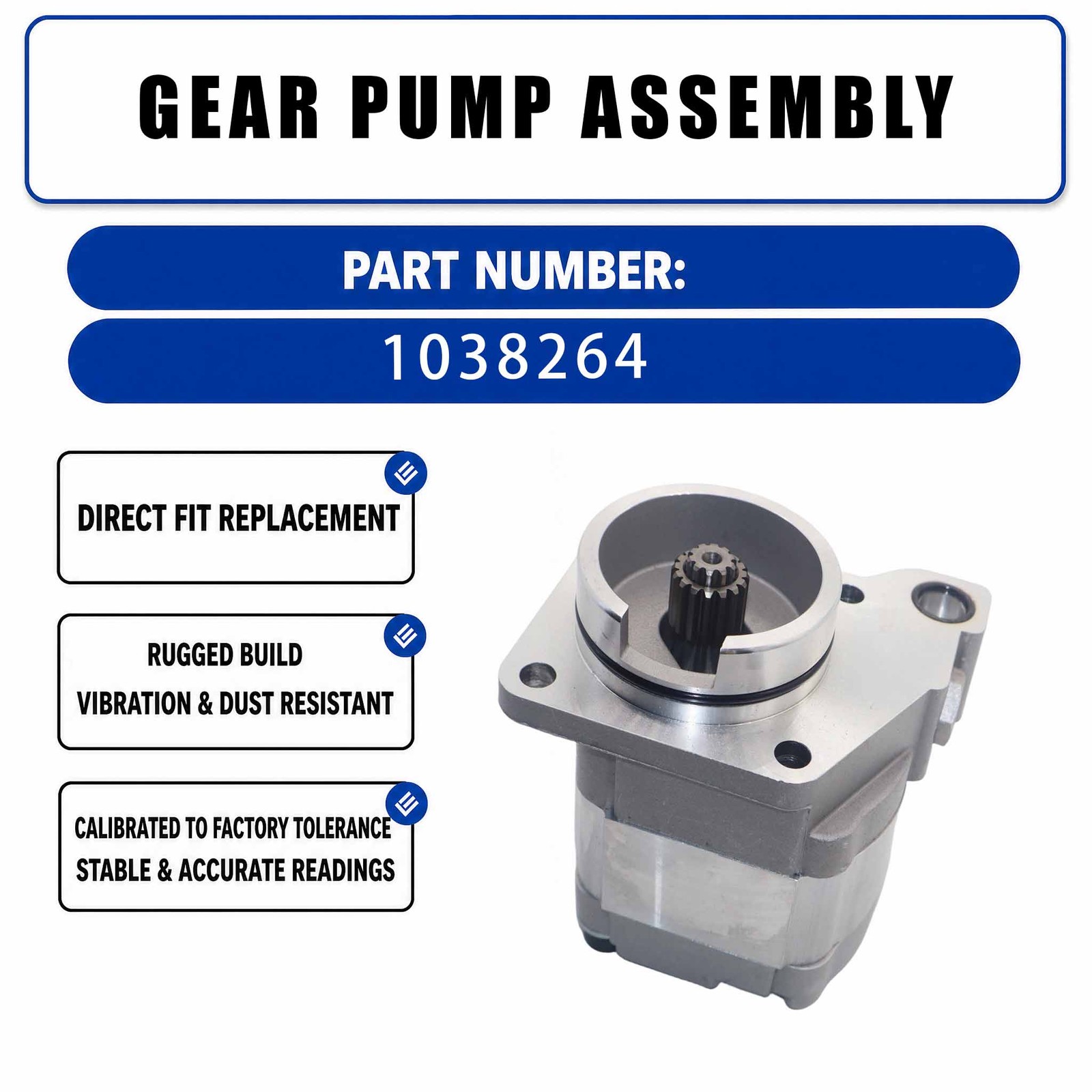 103-8264 1038264 Gear Pump Assembly For Caterpillar CAT 320-A 322-A 325-A 325