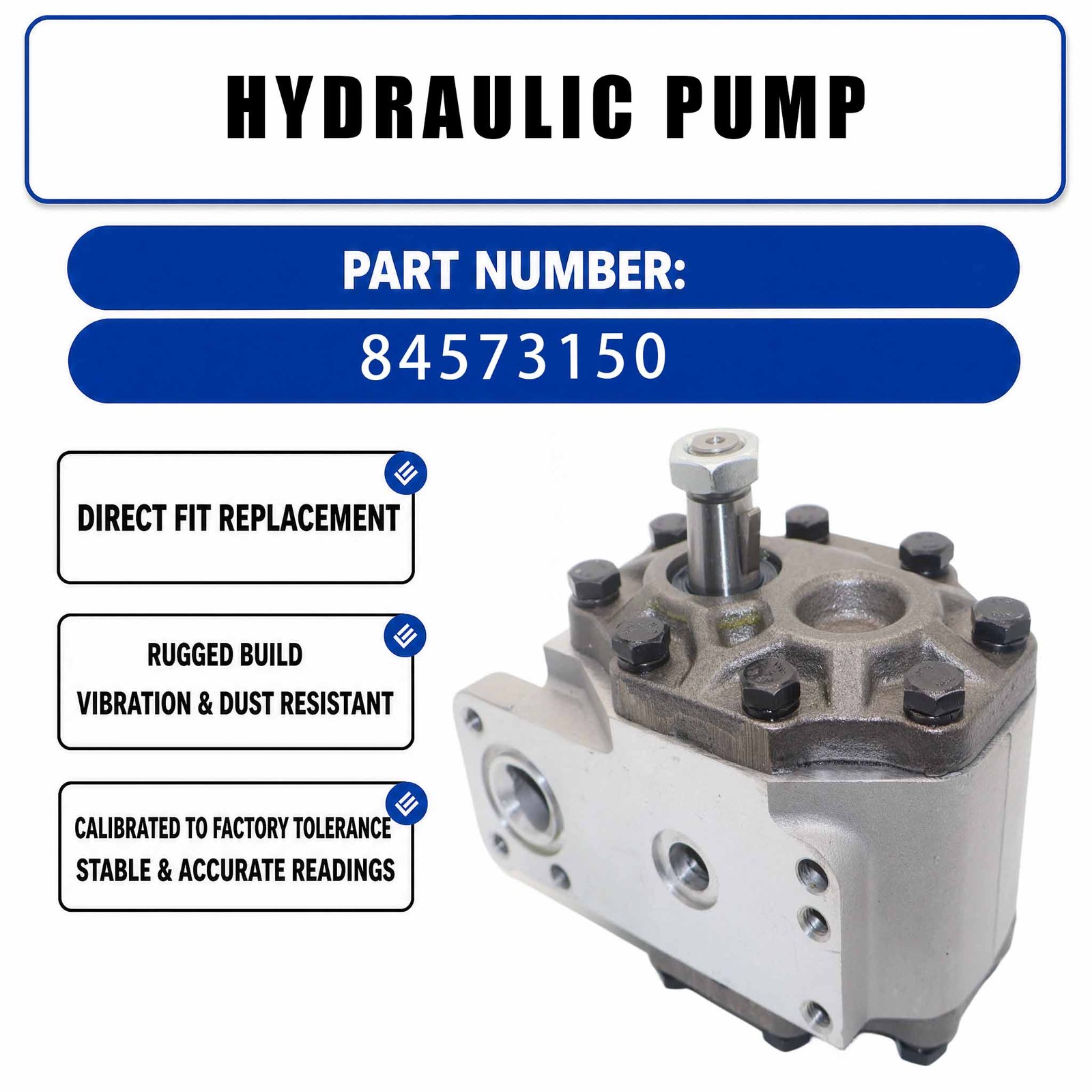 93835C91 93835C92 84573150 Hydraulic Pump For International Tractor Hydro 100
