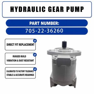 Hydraulic Gear Pump 7052236260 For Komatsu GD555-3 GD655-3 Grader