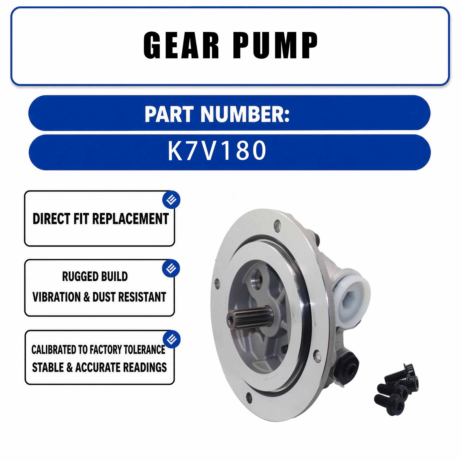 K7V180 Gear Pump For Sany SY365H SY395H