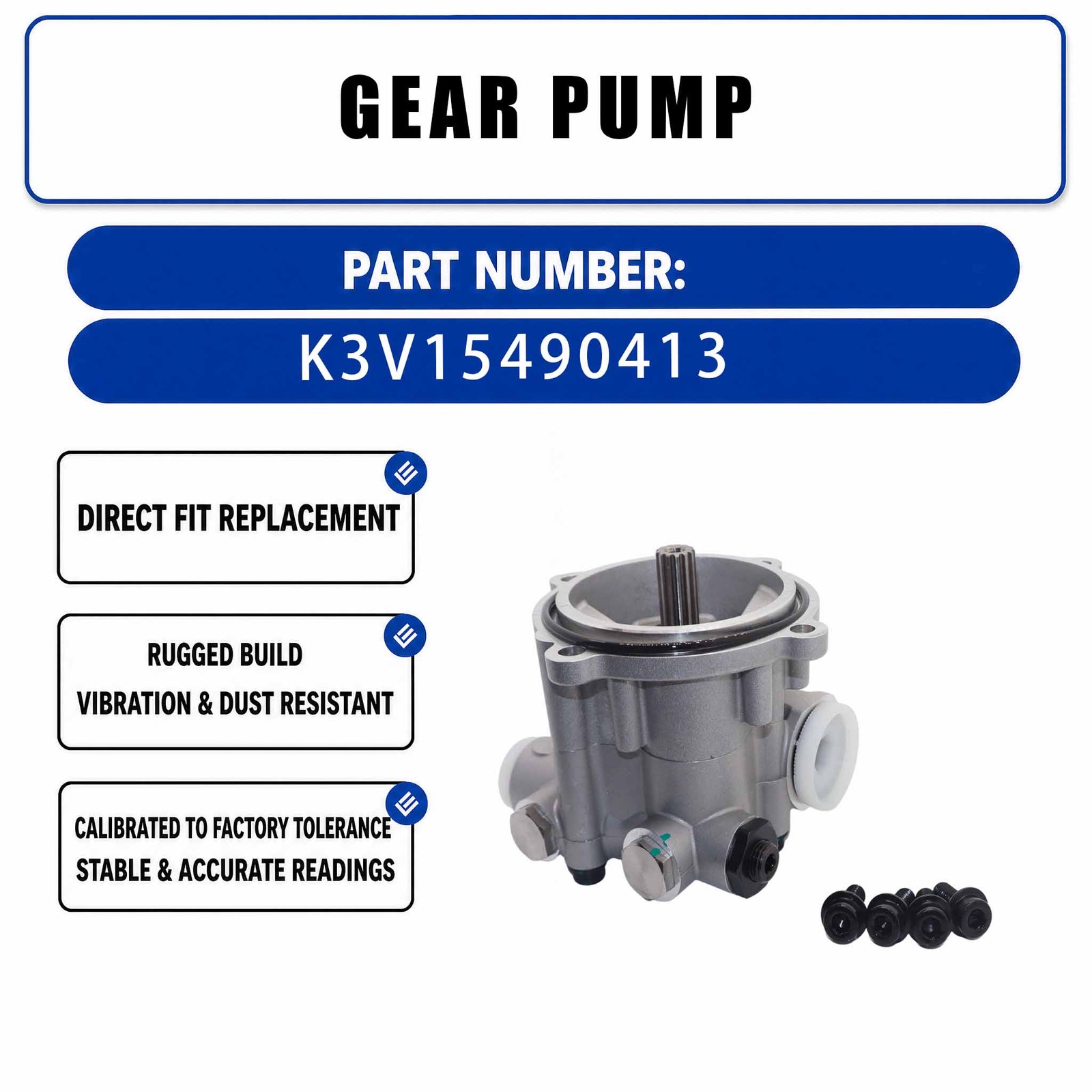 K3V154-90413 K3V15490413 Gear pump ForITS VOLVO EC210B EC240B CM5-24 EXCAVATOR