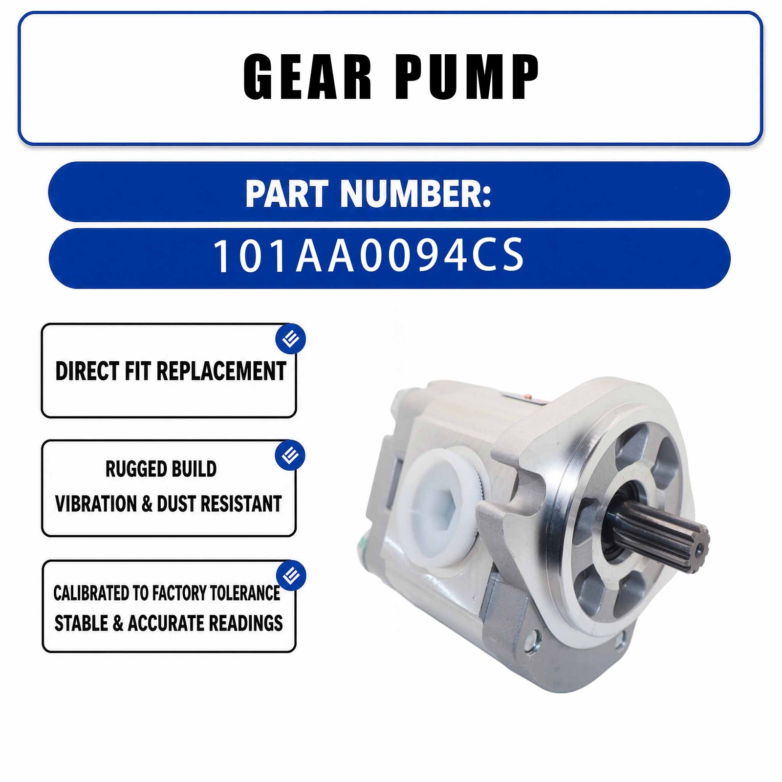 101AA0003AW gear pump For HITACHI EX300-2, EX300-3, EX300-3C, EX300-5,