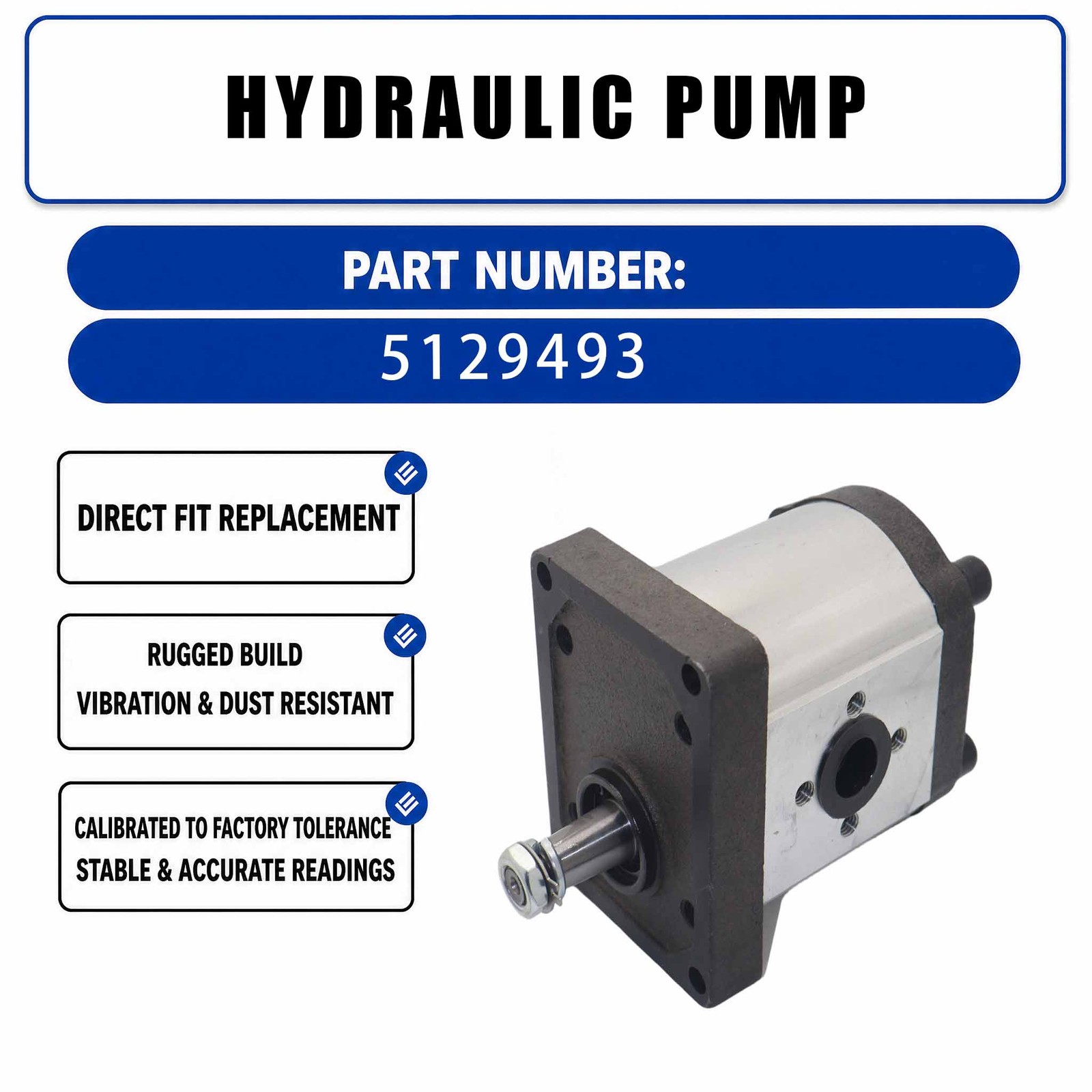 Hydraulic Pump 5129493 510625063 5121276 For New Holland TL70 TL80 TL80A TL90