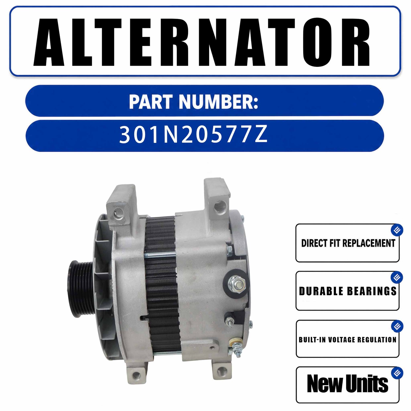 24V 95A Alternators 210800740 For Caterpillar CAT C7 C13 C15 C27 7.2L Engine