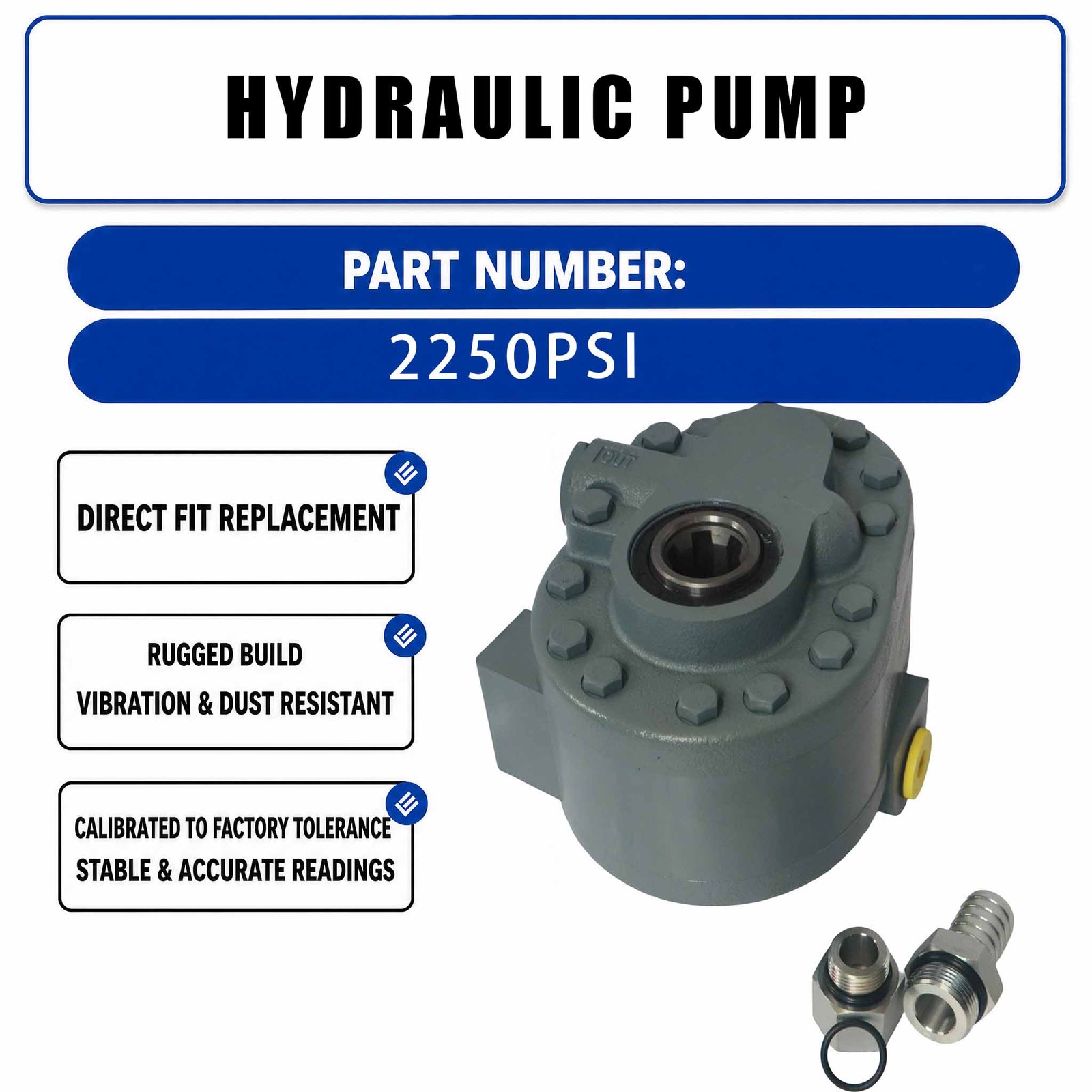 21.2GPM Hydraulic Pump For Tractors Log Splitters Trucks Hydraulic PTO Pump 540