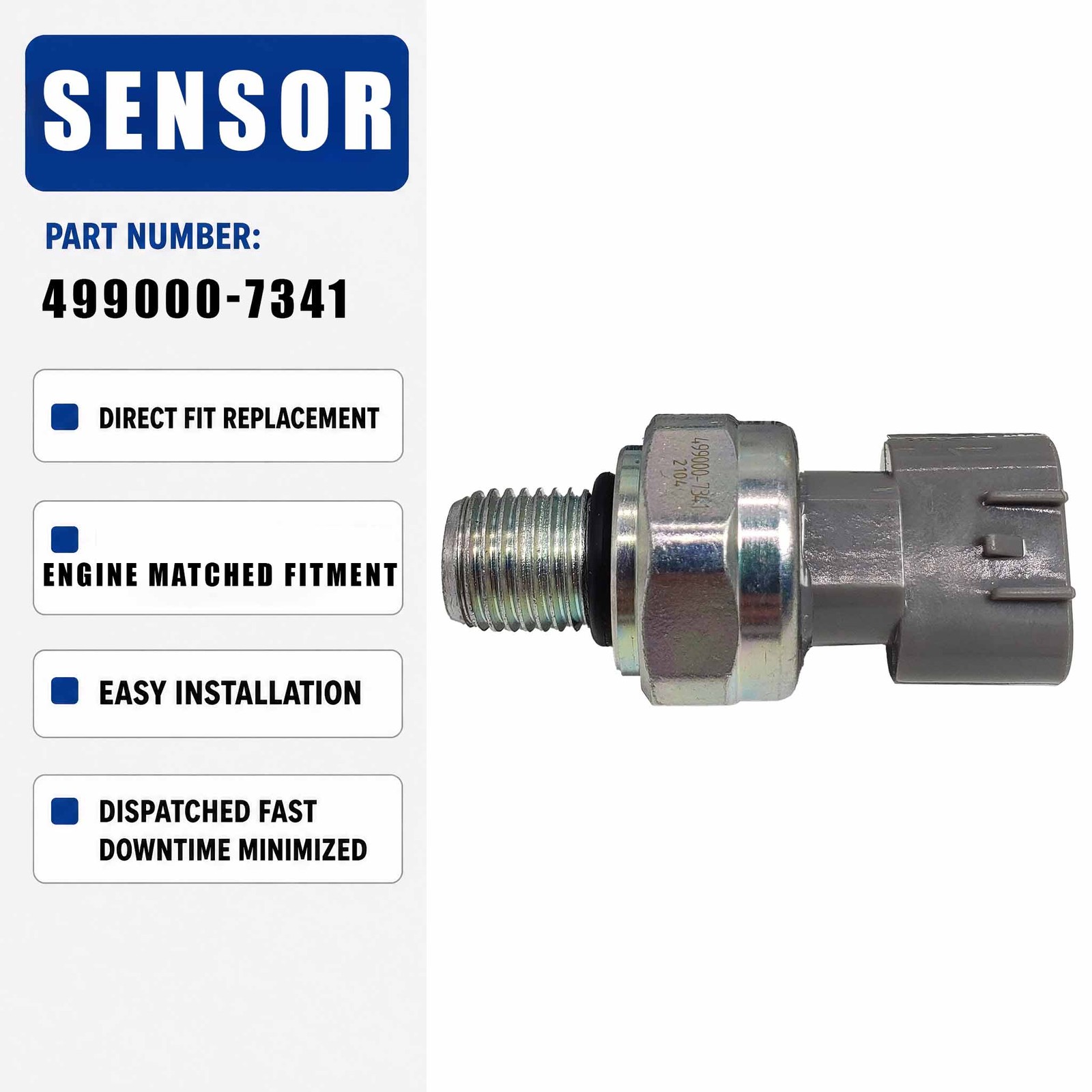 499000-7341 Oil Pressure Switch sensor For Hitachi Excavator ZX330-3 Isuzu 4HK1