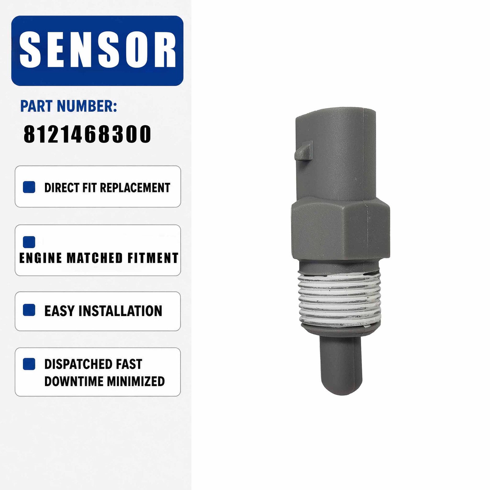 Air Temperature Sensor 8-12146830-0 8121468300 for 6HK1 4HK1 ZX110-3 ZX120-3