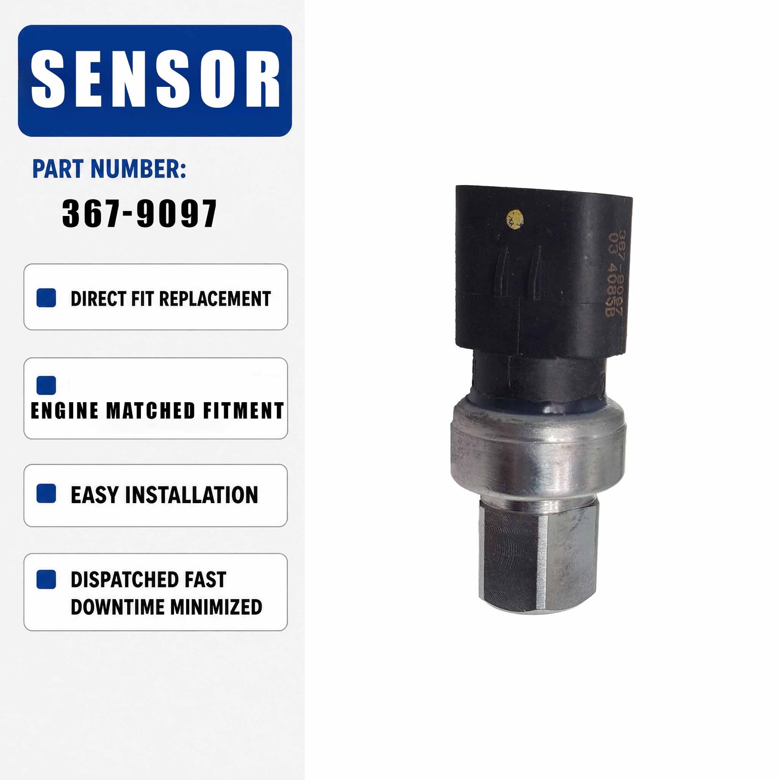 367-9097 pressure sensor For Caterpillar CAT 775 794 AC 798 AC 789 785 793 798