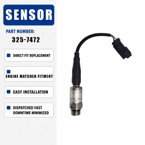 Pressure Sensor 3257472 for JCB Excavator JS360 JS145LC JS130LC JS145W 332/J2973
