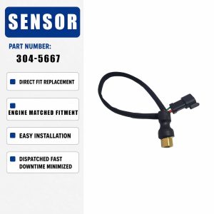 304-5667 Pressure Sensor for CAT Engine 3508 3512 3516 C18 Generator SR4 Loader