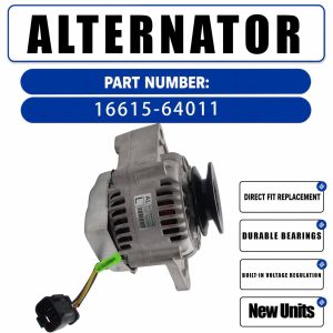 12V 60A Alternator 1661564010 For Kubota Engine 05 Series SM Series WG Series