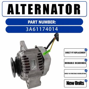 12V 60A Alternator 3A61174012 For Kubota Skid Steer T95 L4240 2007-2013 L5740