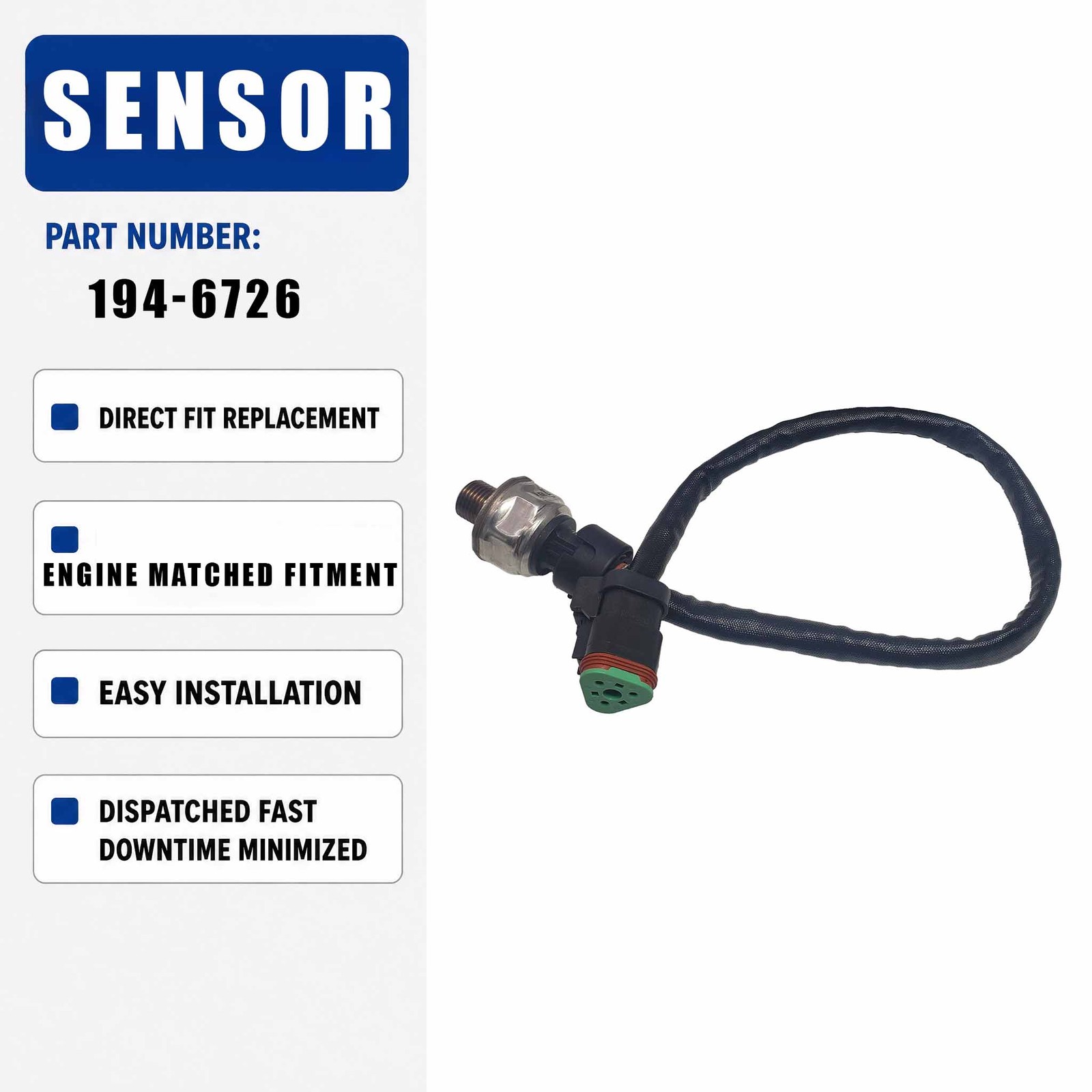 194-6726 PR sensor assembly For Caterpillar CAT 330C MH 330C L 330C LN 330C FM