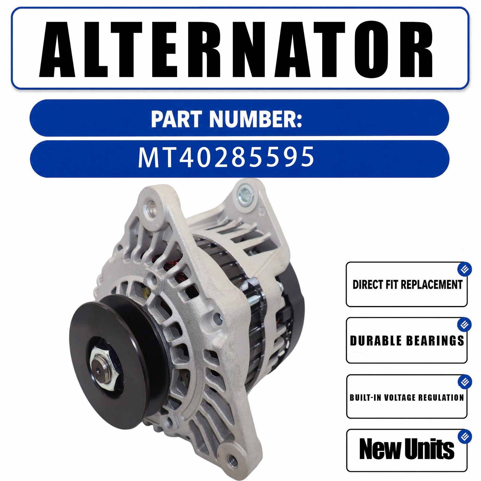 Alternator MT40285595 For New Holland Boomer 41 Workmaster 37 CASE Farmall 35C