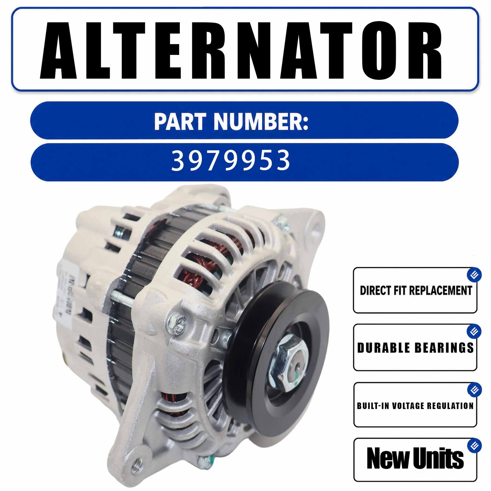 12V Alternator ALM8277UX For Caterpillar 906H2 907H2 908H2 Wheel Loaders